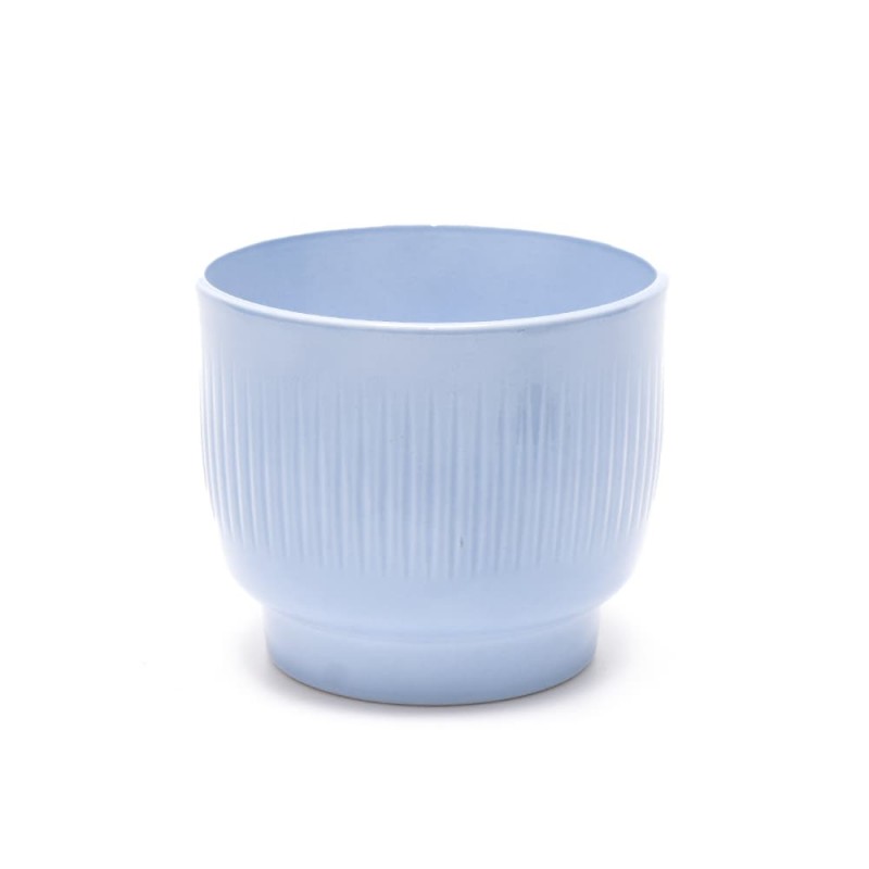 Osłonka ceramiczna pucharek niebieska